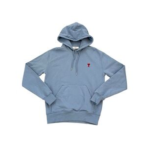 AMI ALEXANDRE MATTIUSSI Ami De Coeur Hoodie Blue Size XS